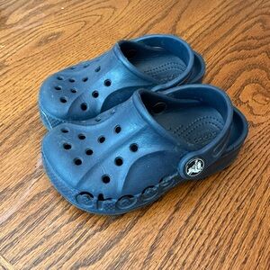 CROCS Kids Baya Clogs in Navy Blue Toddler Size 6-7
